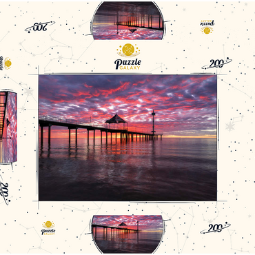 Darstellung des Puzzle Motivs Brighton Jetty Sunset Reflection, South Australia 200 Puzzle Schachtel 3D Modell
