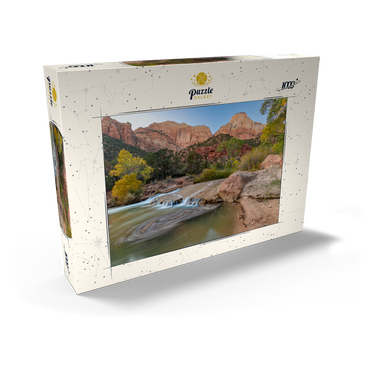 Darstellung des Puzzle Motivs Virgin River Cascade in Zion National Park 1000 Puzzle Schachtel Ansicht2
