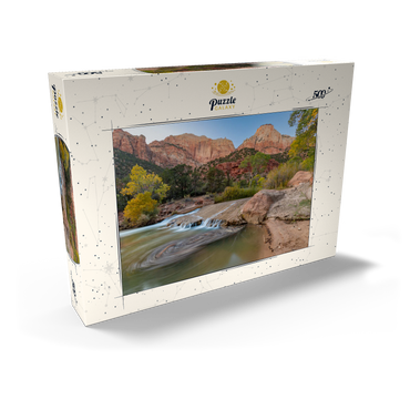 Darstellung des Puzzle Motivs Virgin River Cascade in Zion National Park 500 Puzzle Schachtel Ansicht2