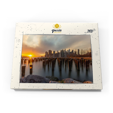 Darstellung des Puzzle Motivs Sunset Over Manhattan Skyline from Brooklyn 200 Puzzle Schachtel Ansicht3