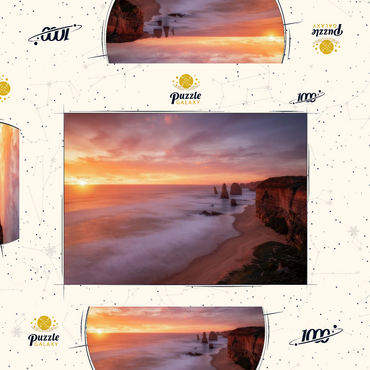 Darstellung des Puzzle Motivs Twelve Apostles – Sunset Glow on Victoria's Coast 1000 Puzzle Schachtel 3D Modell