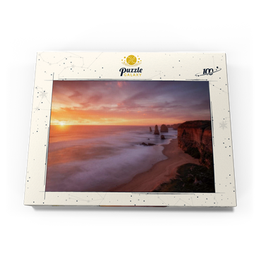 Darstellung des Puzzle Motivs Twelve Apostles – Sunset Glow on Victoria's Coast 100 Puzzle Schachtel Ansicht3