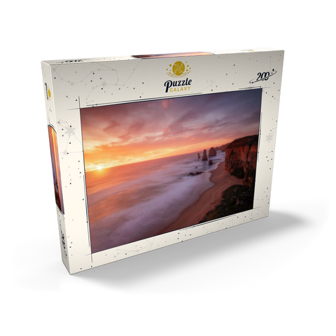 Darstellung des Puzzle Motivs Zwölf Apostel – Sonnenuntergang an der Küste von Victoria Twelve Apostles – Sunset Glow on Victoria's Coast 200 Puzzle Schachtel Ansicht2