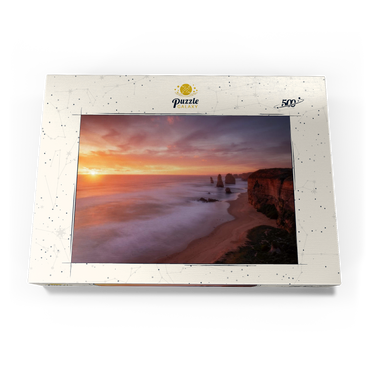 Darstellung des Puzzle Motivs Twelve Apostles – Sunset Glow on Victoria's Coast 500 Puzzle Schachtel Ansicht3