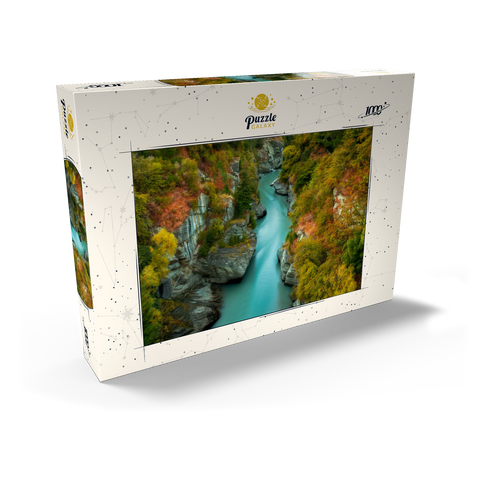 Darstellung des Puzzle Motivs Shotover River Gorge – Herbst in Queenstown Shotover River Gorge – Autumn in Queenstown 1000 Puzzle Schachtel Ansicht2
