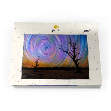 Darstellung des Puzzle Motivs Outback Star Trails – Night Sky over Australian Wilderness 1000 Puzzle Schachtel Ansicht3