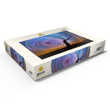 Darstellung des Puzzle Motivs Vibrant Star Trails Over Australian Outback Tree 500 Puzzle Schachtel Ansicht1