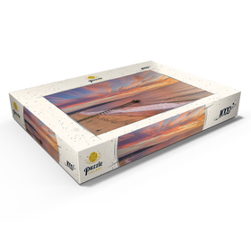 Alternative Darstellung des Puzzle-Motivs Manhattan Beach Pier Sonnenuntergang Kalifornien – Puzzleteile: 1000