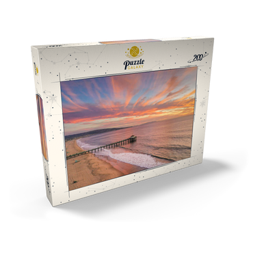 Darstellung des Puzzle Motivs Manhattan Beach Pier Sunset Glow California 200 Puzzle Schachtel Ansicht2