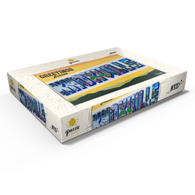 Darstellung des Puzzle Motivs Grüße aus Knoxville, Tennessee Wandbild - Puzzleteile: 1000