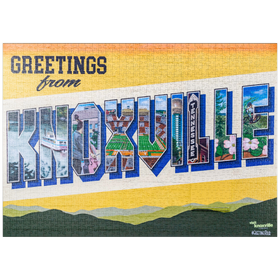Darstellung des Puzzle-Motivs Grüße aus Knoxville, Tennessee Wandbild – Puzzleteile: 1000