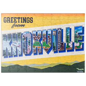 Darstellung des Puzzle Motivs Grüße aus Knoxville, Tennessee Wandbild - Puzzleteile: 100
