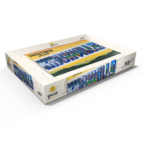 Darstellung des Puzzle Motivs Grüße aus Knoxville, Tennessee Wandbild - Puzzleteile: 500