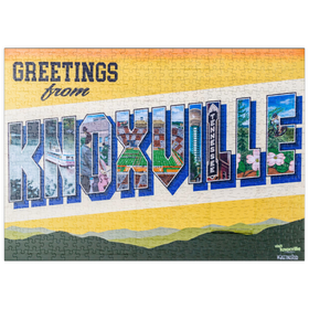 Darstellung des Puzzle Motivs Grüße aus Knoxville, Tennessee Wandbild - Puzzleteile: 500