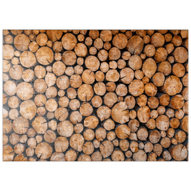 Darstellung des Puzzle Motivs Gestapelte Brennholzscheite mit natürlicher Textur - Puzzleteile: 100