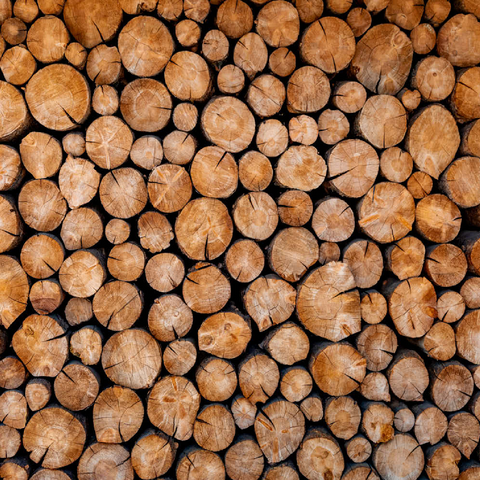 Darstellung des Puzzle Motivs Gestapelte Brennholzscheite mit natürlicher Textur Stacked Firewood Logs with Natural Texture 100 Puzzle 3D Modell