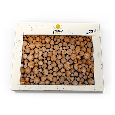 Darstellung des Puzzle Motivs Stacked Firewood Logs with Natural Texture 200 Puzzle Schachtel Ansicht3