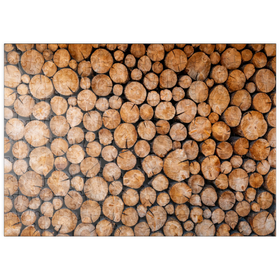 Darstellung des Puzzle Motivs Gestapelte Brennholzscheite mit natürlicher Textur - Puzzleteile: 200