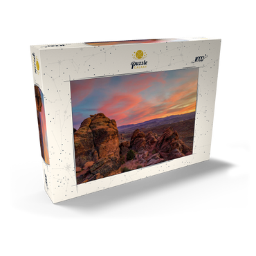 Darstellung des Puzzle Motivs Snow Canyon Red Rocks at Sunset, Utah 1000 Puzzle Schachtel Ansicht2