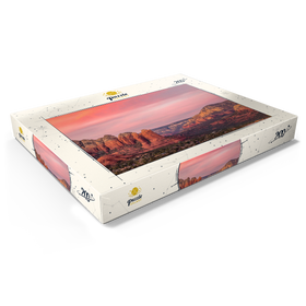 Alternative Darstellung des Puzzle-Motivs Sedona Red Rocks im Abendrot – Puzzleteile: 200