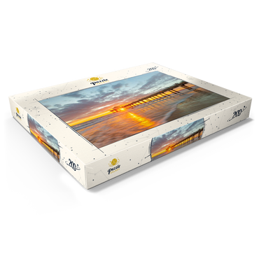 Darstellung des Puzzle Motivs Manhattan Beach Pier Sunset Glow 200 Puzzle Schachtel Ansicht1