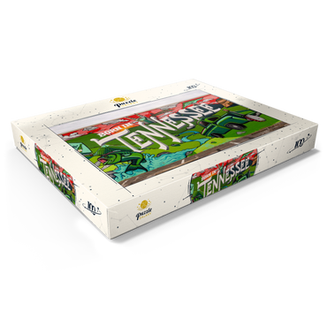 Darstellung des Puzzle Motivs Born in Tennessee Street Art Wall Mural 100 Puzzle Schachtel Ansicht1