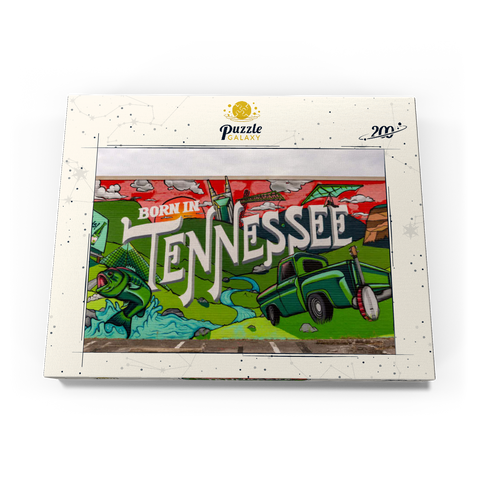 Darstellung des Puzzle Motivs Geboren in Tennessee Street Art Wandbild Born in Tennessee Street Art Wall Mural 200 Puzzle Schachtel Ansicht3