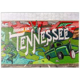 Darstellung des Puzzle Motivs Geboren in Tennessee Street Art Wandbild - Puzzleteile: 200