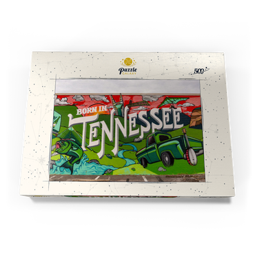 Darstellung des Puzzle Motivs Born in Tennessee Street Art Wall Mural 500 Puzzle Schachtel Ansicht3