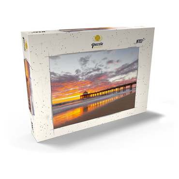 Darstellung des Puzzle Motivs Manhattan Beach Pier Sunset Reflection 1000 Puzzle Schachtel Ansicht2
