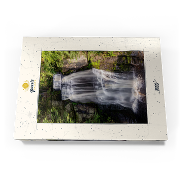Darstellung des Puzzle Motivs Bushkill Falls Pennsylvania – Cascading Forest Waterfall 1000 Puzzle Schachtel Ansicht3