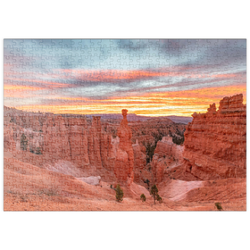 Darstellung des Puzzle Motivs Bryce Canyon Nationalpark – Sonnenaufgang am Thor's Hammer - Puzzleteile: 500