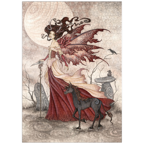 Darstellung des Puzzle Motivs The Red Queen Fairy - Amy Brown puzzleplate The Red Queen Fairy - Amy Brown 1000 Puzzle