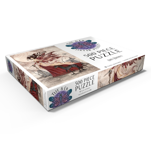 Darstellung des Puzzle Motivs The Red Queen Fairy - Amy Brown The Red Queen Fairy - Amy Brown 500 Puzzle Schachtel Ansicht1