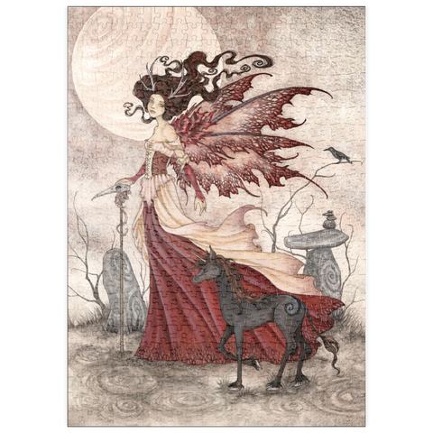 Darstellung des Puzzle Motivs The Red Queen Fairy - Amy Brown puzzleplate The Red Queen Fairy - Amy Brown 500 Puzzle