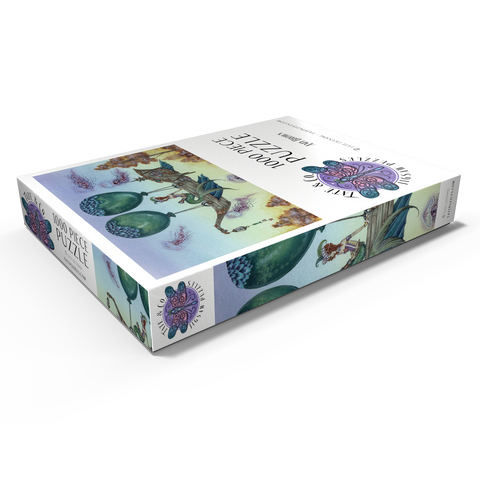 Darstellung des Puzzle Motivs Dreaming On Aquamarine Tides Mermaid - Amy Brown Dreaming On Aquamarine Tides Mermaid - Amy Brown 1000 Puzzle Schachtel Ansicht1