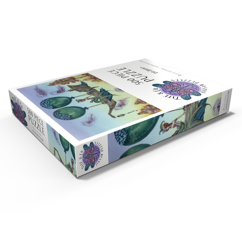 Darstellung des Puzzle Motivs Dreaming On Aquamarine Tides Mermaid - Amy Brown Dreaming On Aquamarine Tides Mermaid - Amy Brown 500 Puzzle Schachtel Ansicht1