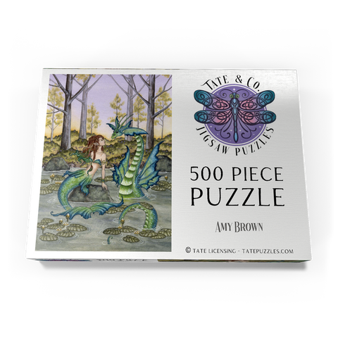 Darstellung des Puzzle Motivs Lazy Afternoon Mermaid - Amy Brown Lazy Afternoon Mermaid - Amy Brown 500 Puzzle Schachtel Ansicht3