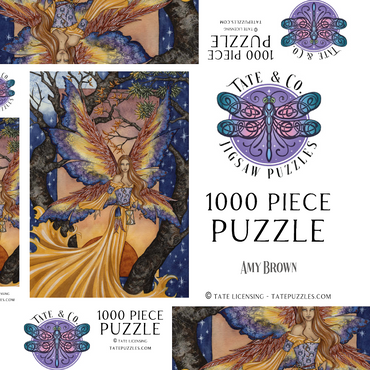 Darstellung des Puzzle Motivs Tempus Fugit Fairy - Amy Brown 1000 Puzzle Schachtel 3D Modell