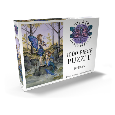 Darstellung des Puzzle Motivs Cousins Fairy & Mermaid - Amy Brown Cousins Fairy & Mermaid - Amy Brown 1000 Puzzle Schachtel Ansicht2