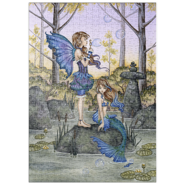 Darstellung des Puzzle Motivs puzzleplate Cousins Fairy & Mermaid - Amy Brown 500 Puzzle