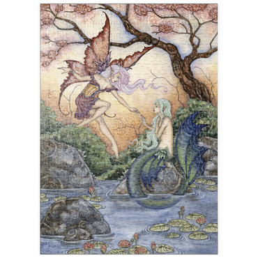 Darstellung des Puzzle Motivs puzzleplate The Introduction Fairy & Mermaid - - Amy Brown 500 Puzzle