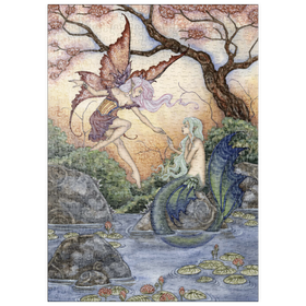 Darstellung des Puzzle Motivs The Introduction Fairy & Mermaid - Amy Brown - Puzzleteile: 500