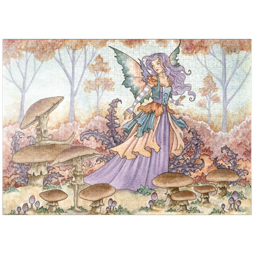 Darstellung des Puzzle Motivs puzzleplate Mushroom Folk Fairy - Amy Brown 1000 Puzzle