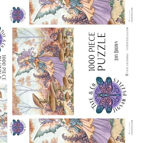 Darstellung des Puzzle Motivs Pilz-Volksfee - Amy Brown Mushroom Folk Fairy - Amy Brown 1000 Puzzle Schachtel 3D Modell