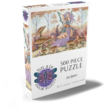 Darstellung des Puzzle Motivs Mushroom Folk Fairy - Amy Brown 500 Puzzle Schachtel Ansicht2