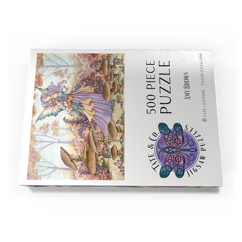 Darstellung des Puzzle Motivs Pilz-Volksfee - Amy Brown Mushroom Folk Fairy - Amy Brown 500 Puzzle Schachtel Ansicht3