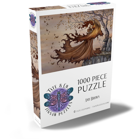 Darstellung des Puzzle Motivs Passage zur Herbstfee - Amy Brown Passage To Autumn Fairy - Amy Brown 1000 Puzzle Schachtel Ansicht2