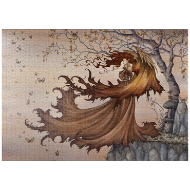 Darstellung des Puzzle Motivs puzzleplate Passage To Autumn Fairy - Amy Brown 1000 Puzzle