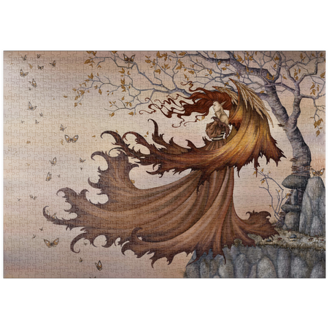 Darstellung des Puzzle Motivs Passage zur Herbstfee - Amy Brown puzzleplate Passage To Autumn Fairy - Amy Brown 1000 Puzzle